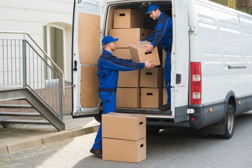 Local moving truck handling residential removals in Tolworth