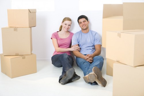 Furniture pick-up service handling bulky items in Tolworth near residential flats