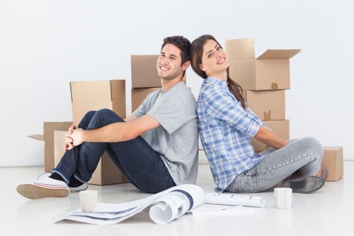 Local removal van arriving for a Tolworth property move