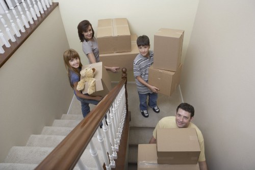 Local moving team handling fragile items during a Tolworth relocation